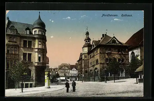 AK Nordhausen, Strasse am Rathaus