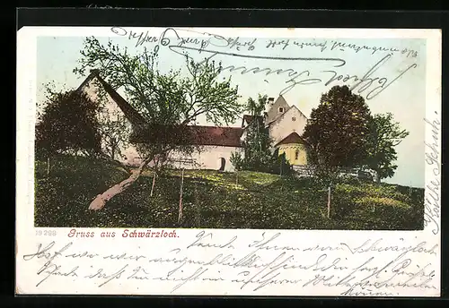 AK Schwärzloch, Blick auf ein Gebäude