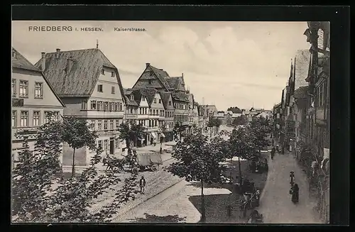 AK Friedberg i. H., Partie in der Kaiserstrasse