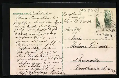 AK Rosswein, Ortsansicht mit Fluss