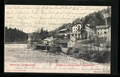 AK Weyarn, Städtische Restauration Weigelmühle