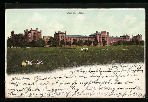 AK München, Blick auf die Max II. Kaserne