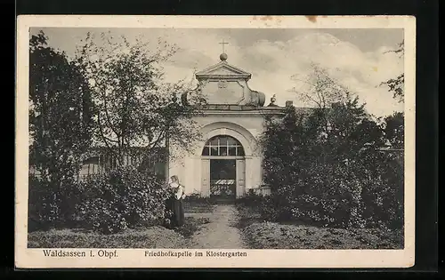 AK Waldsassen i. Obpf., Friedhofkapelle im Klostergarten