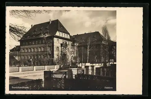 AK Berlin-Dahlem, Blick auf Burckhardthaus in der Friedbergstrasse, jetzt Rudeloffweg