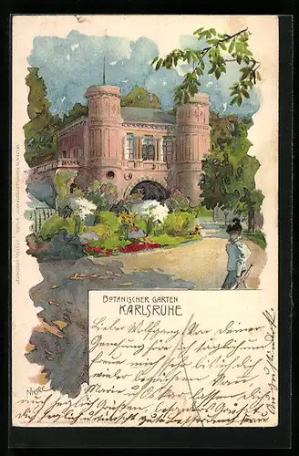 Lithographie Karlsruhe, Botanisches Museum