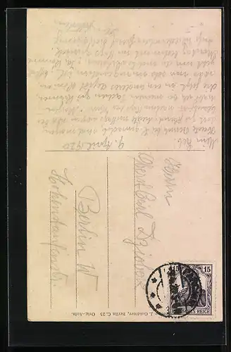 AK Parchim i. Mecklenbrg., Partie mit Wasserbergbrücke