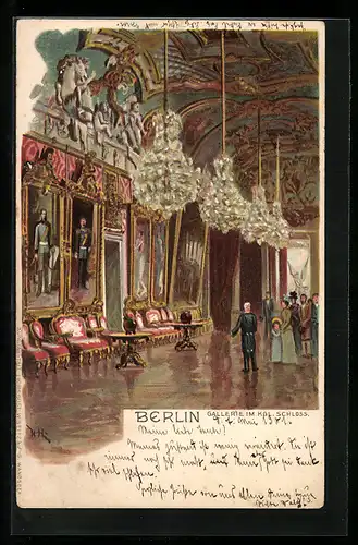 Lithographie Berlin, Gallerie im Königlichen Schloss