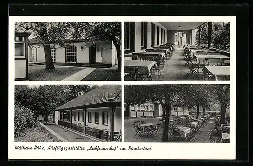 AK Mülheim-Ruhr, Gasthaus Liebfrauenhof im Rumbachtal