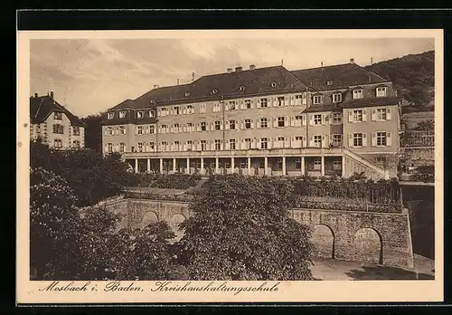AK Mosbach i. Baden, Blick auf die Kreishaushaltungsschule