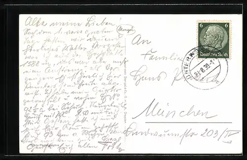 AK Unterwössen, Das Postamt