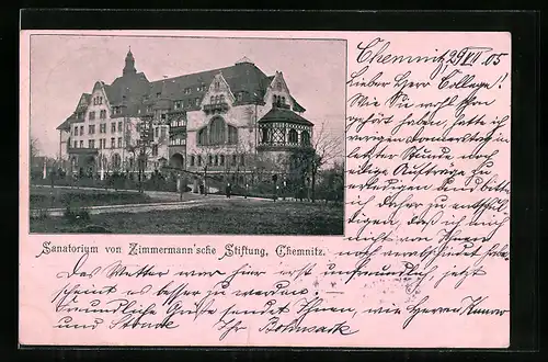 AK Chemnitz, Sanatorium von Zimmermannsche Stiftung