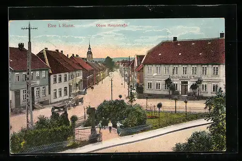 AK Elze i. Hann., Deutsches Haus L. Temme an der Oberen Hauptstrasse