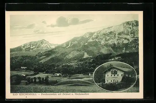 AK Bad Reichenhall, Gasthaus Poschenmühle