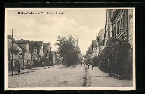 AK Bodenwerder a. d. W., Blick in die Grosse Strasse