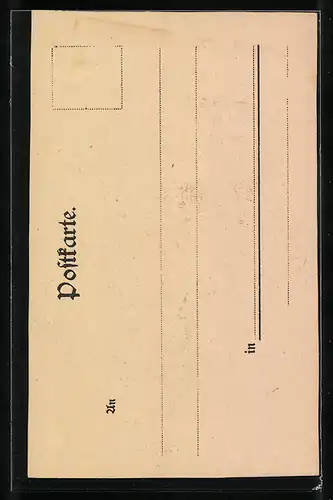 Lithographie Bonn, Blick zum Beethovendenkmal