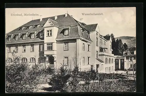 AK Erlenbad /Marienheim, Ansicht der Wasserheilanstalt