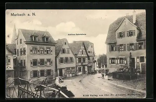 AK Marbach a. N., Schillers Geburtshaus