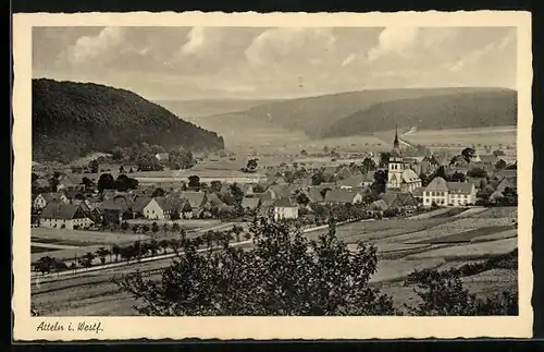 AK Atteln /Westfalen, Panorama des Ortes