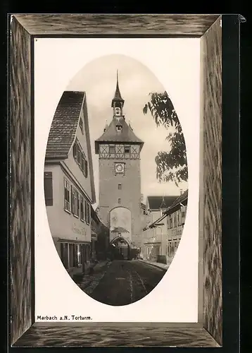 AK Marbach a. N., Ansicht des Torturms