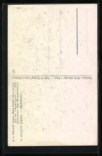 Künstler-AK sign. A. L. Salac: Cyklus Stiny lidstvi, 11. Pojem