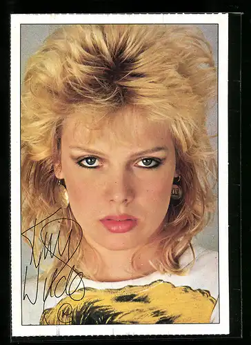 AK Portrait der Sängerin Kim Wilde