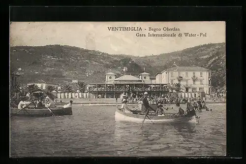 AK Ventimiglia, Bagno Oberdan, Gara Internazionale di Water-Pol
