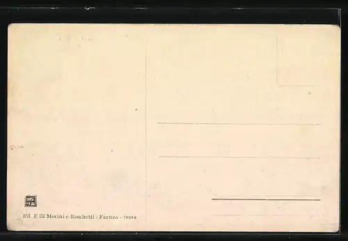 AK Faenza, Piazza Umberto I. mit Glockenturm