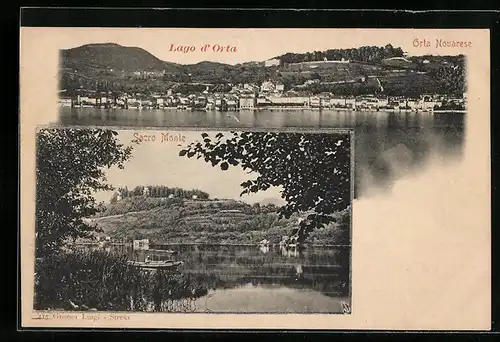 AK Orta Novarese, Panorama, Sacro Monte, Lago d`Orta