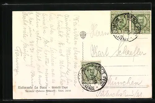 AK Firenze, Ristorante La Buca, Fratelli Lapi