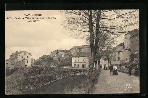 AK Fay-le-Froid, L`Entrée de la Ville par la Route du Puy
