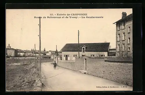 AK Craponne, La Gendarmerie