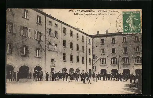 AK Craponne-sur-Arzon, L`Ecole Superieure (Cour interieure)