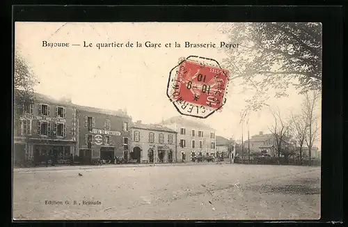 AK Brioude, Le quartier de la Gare et la Brasserie Perot