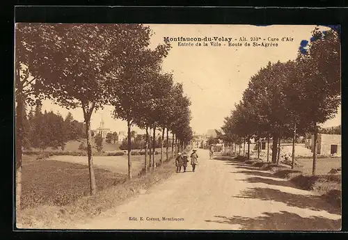 AK Montfaucon-du-Velay, Cure d`Air, Entrée de la Ville, Houte de St-Agréve