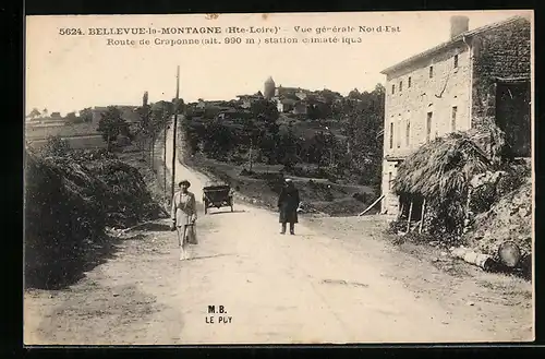 AK Bellevue-la-Montagne, Vue générale Nord-Est