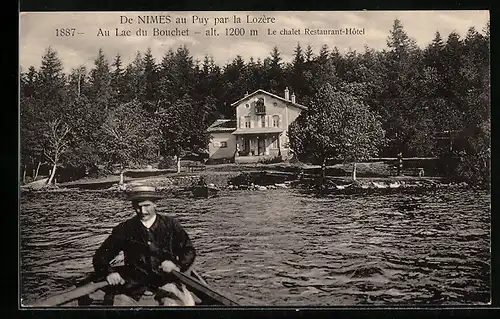 AK De Nimes, Puy par la Lozère, Au Lac du Bouchet, Le chalet Restaurant-Hotel