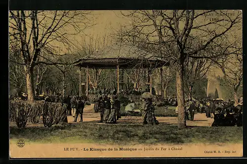 AK Le Puy, Le Kiosque de la Musique au Jardin du Fer à Cheval