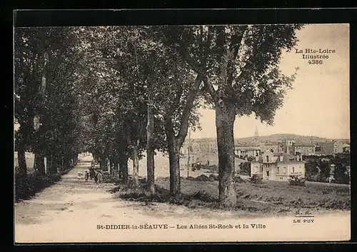AK St-Didier-la-Séauve, Les Allees St-Roch et la Ville