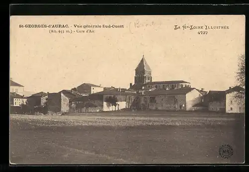 AK Saint-Georges-d`Aurac, Vue generale Sud-Ouest