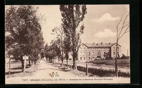AK Grazac, Avenue de la Gare et Groupe Scolaire