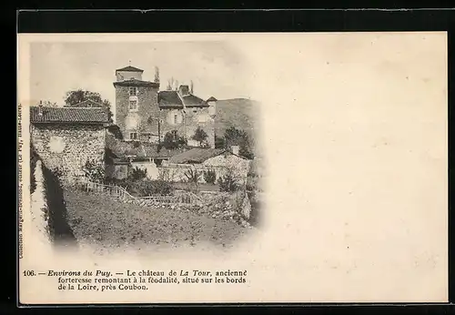 AK Coubon, Le chateau de La Tour, situe sur les bords de la Loire