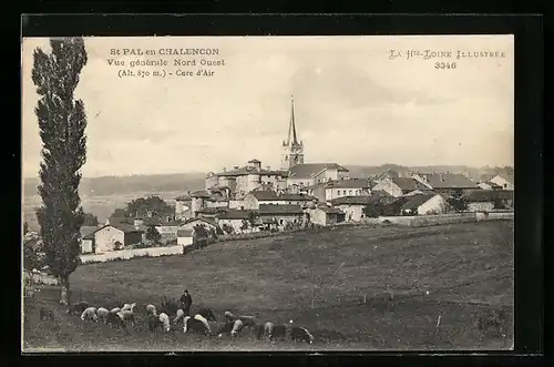 AK St-Pal-en-Chalencon, Vue generale Nord Ouest