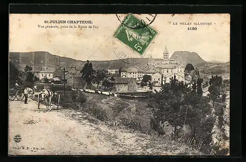 AK St-Julien-Chapteuil, Vue generale prise de la Route de Fay
