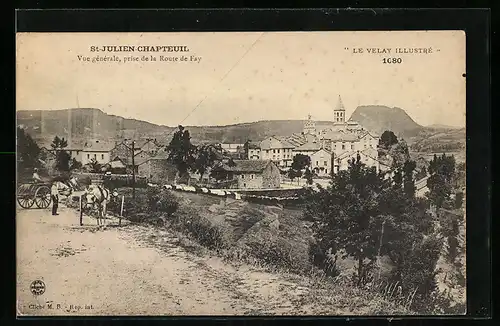 AK St-Julien-Chapteuil, Vue generale prise de la Route de Fay