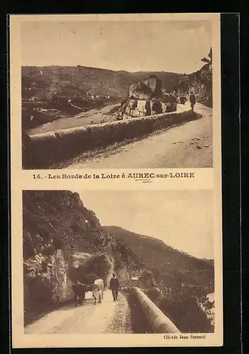 AK Aurec-sur-Loire, Les Bords de la Loire