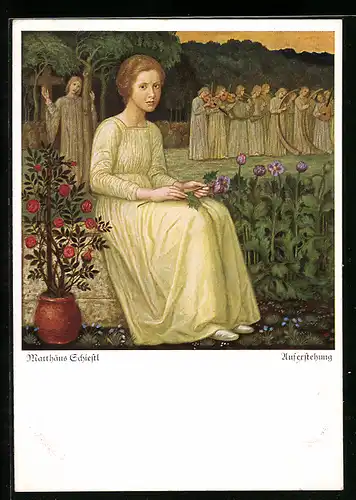 Künstler-AK Matthäus Schiestl: Auferstehung