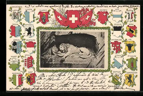 AK Luzern, Der Löwe von Luzern, Kantonswappen