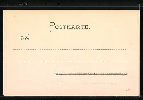 Lithographie Köln, Blick auf den Dom