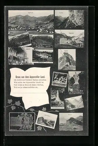 AK Appenzell, Weissbad, Hohenkasten, Ebenalp