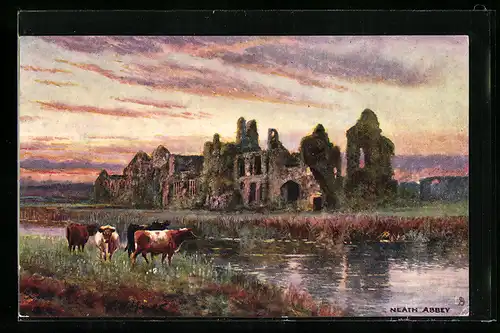 Künstler-AK Raphael Tuck & Sons Nr. 7188: Neath Abbey